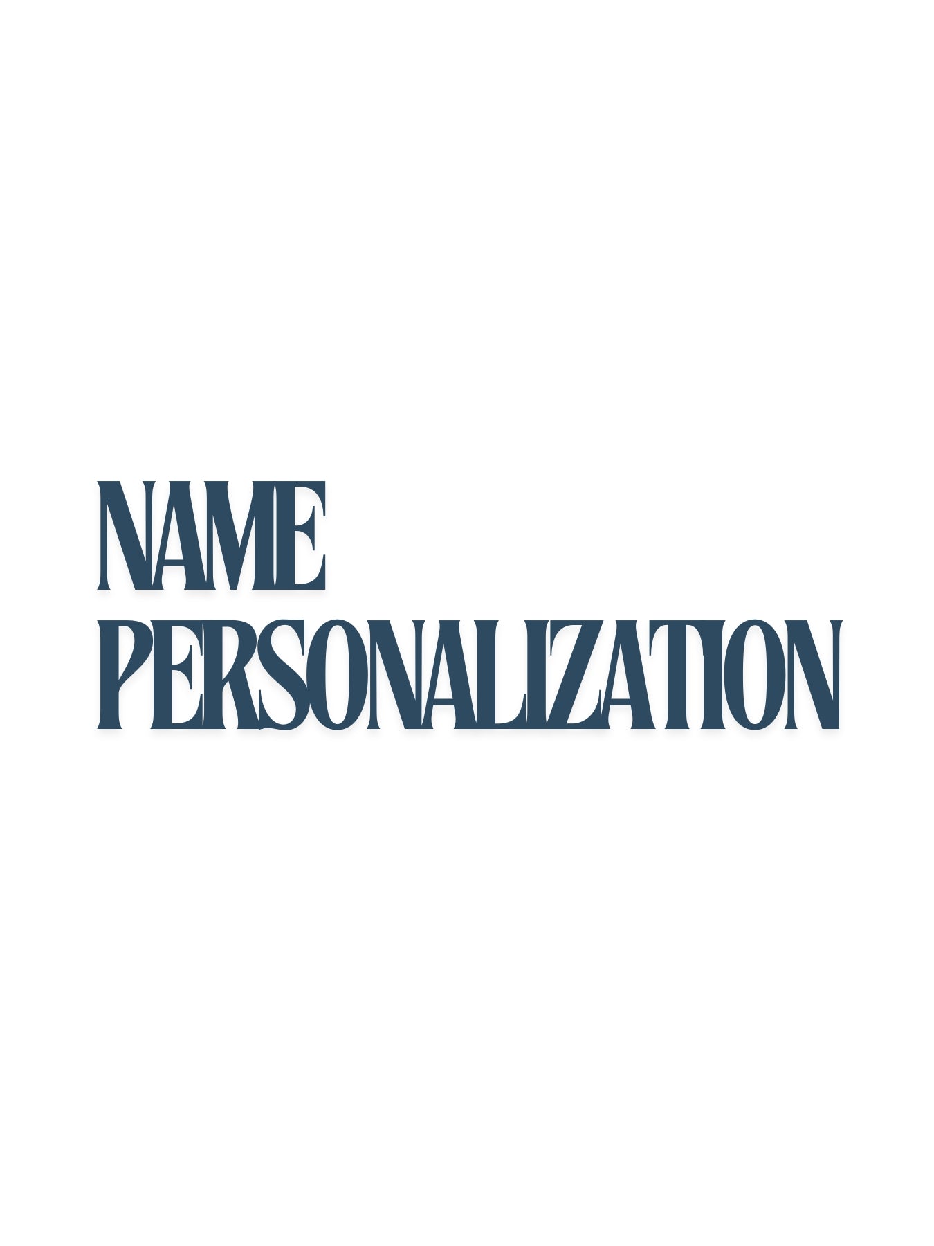Image of the words Name Personalization