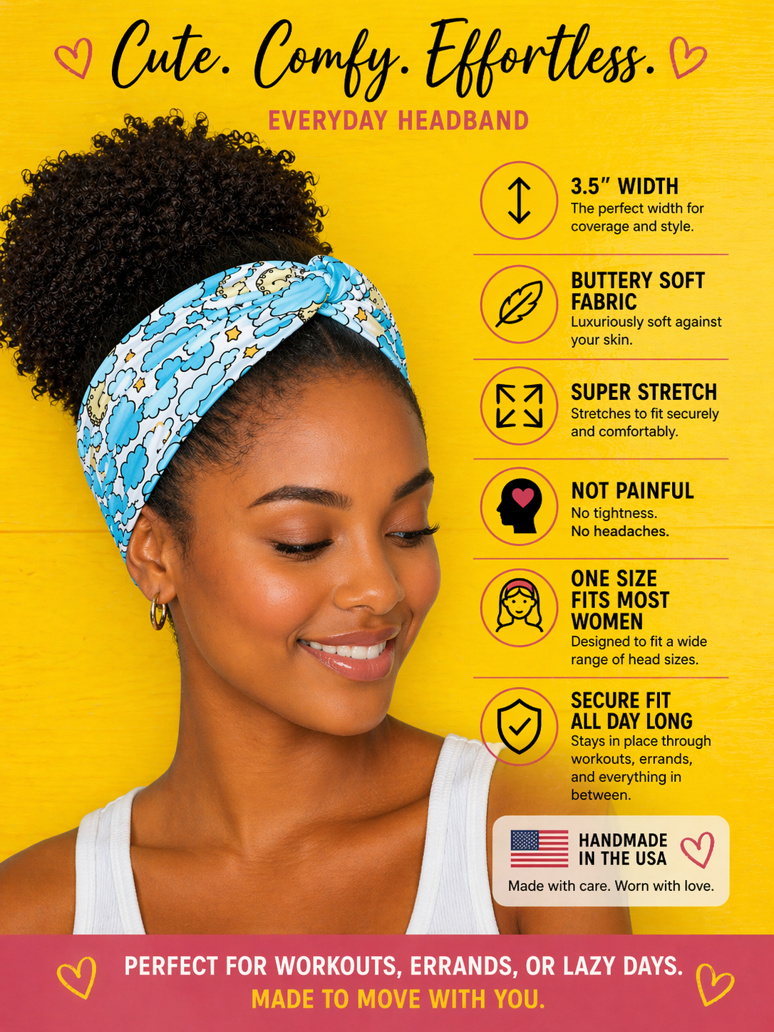 Sleepy Moon Knot Headband