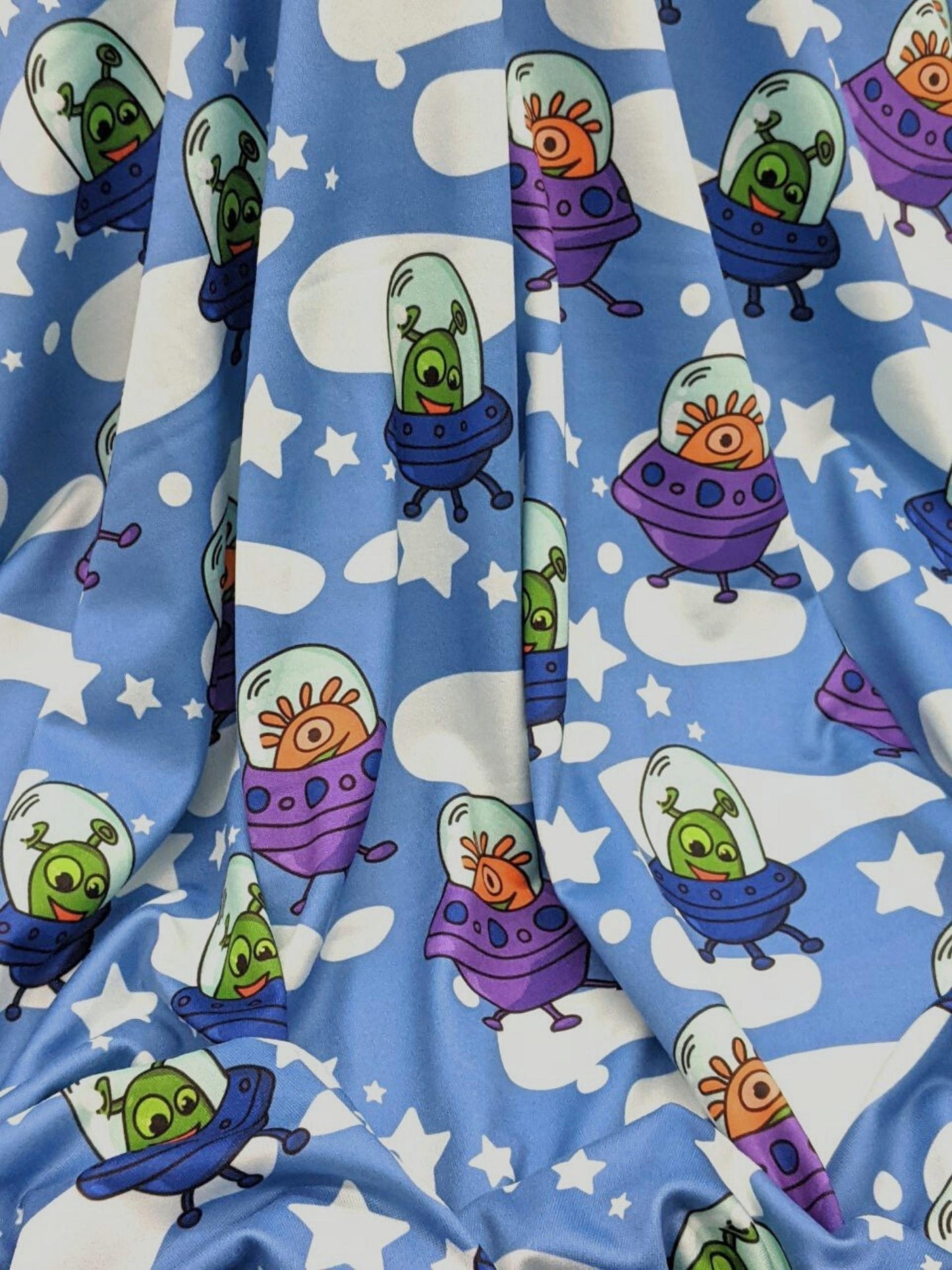 Jax & Molly's Ufo Dog Pajamas Blue Orange