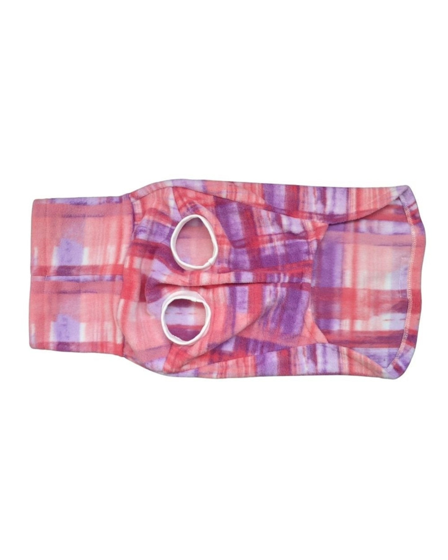 Pink Plaid dog sweater