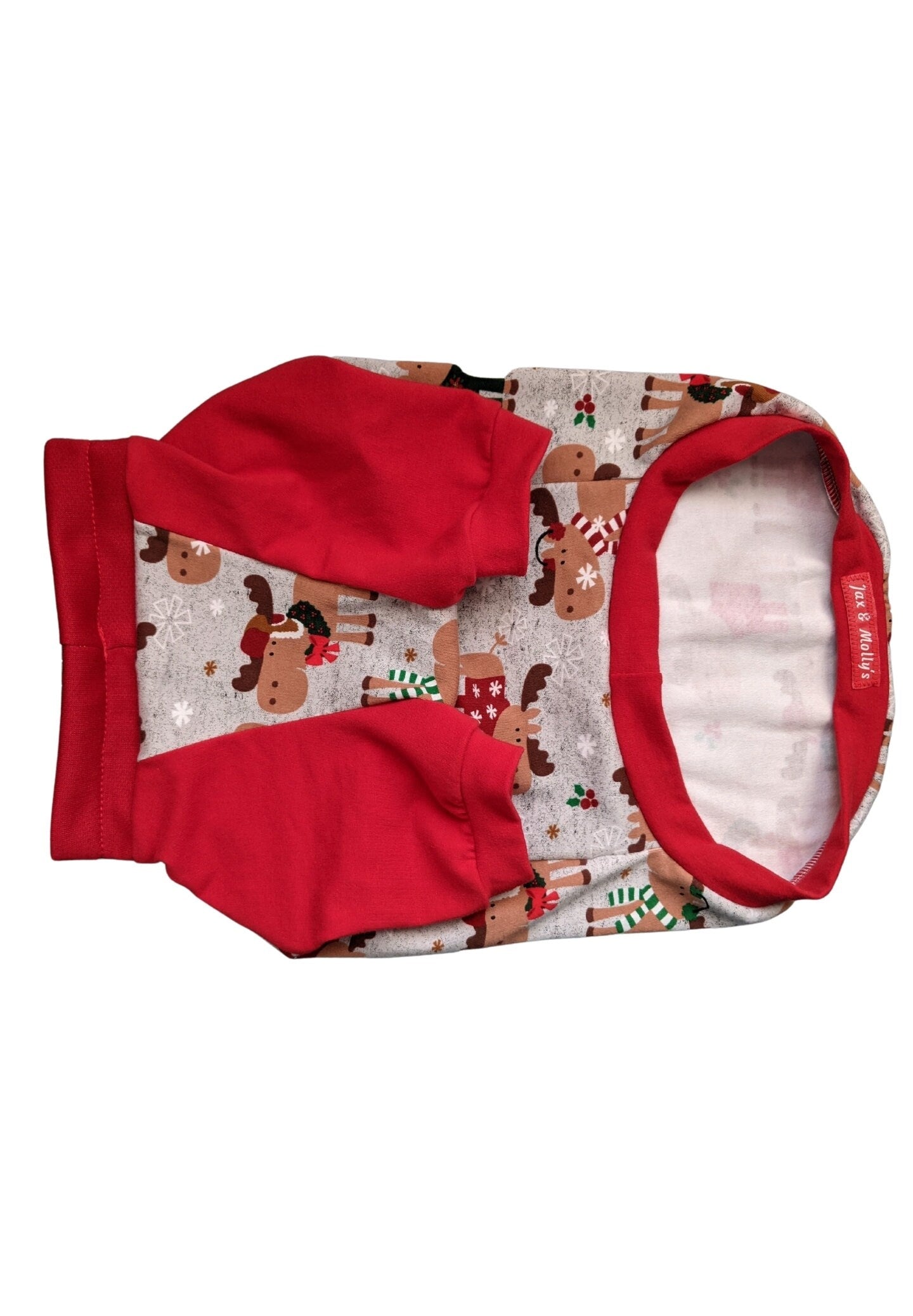 Christmas Moose Dog Pajamas - Made to Order