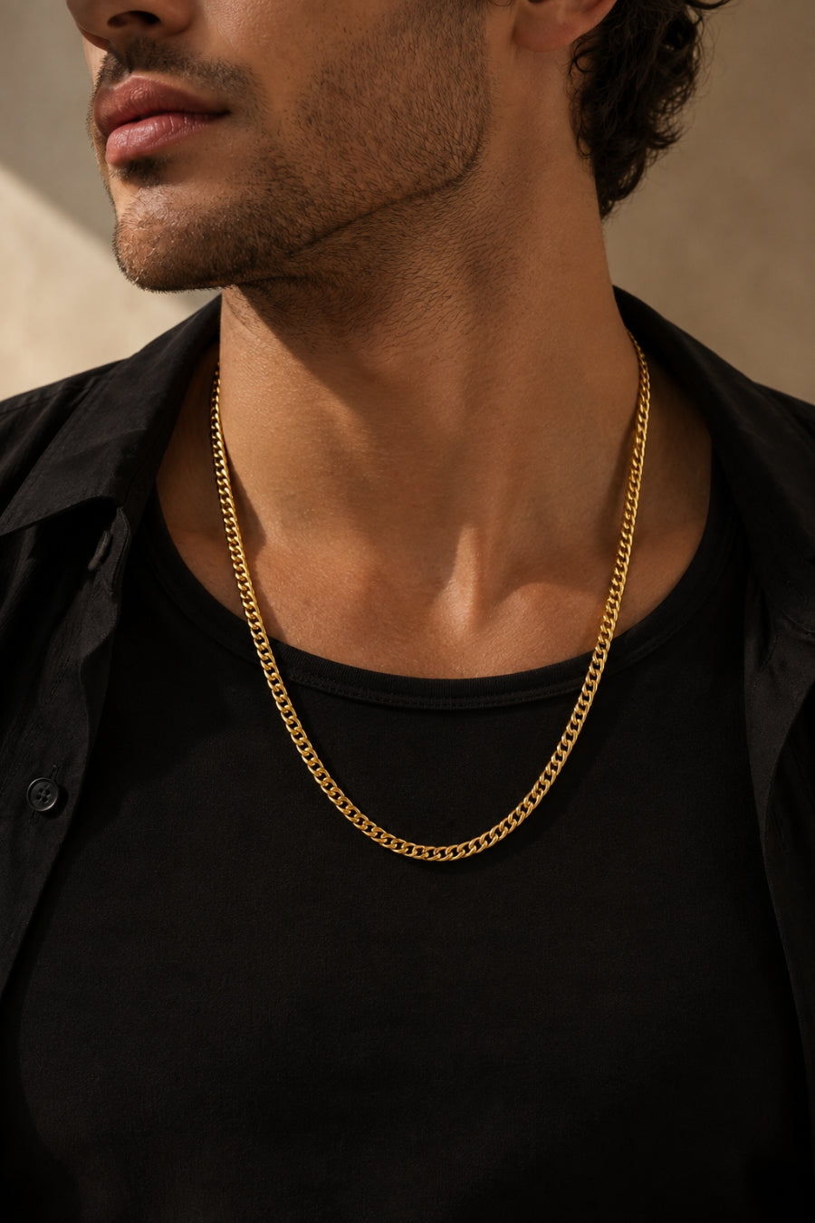 6mm Cuban Link Chain | 18K Gold PVD Stainless Steel
