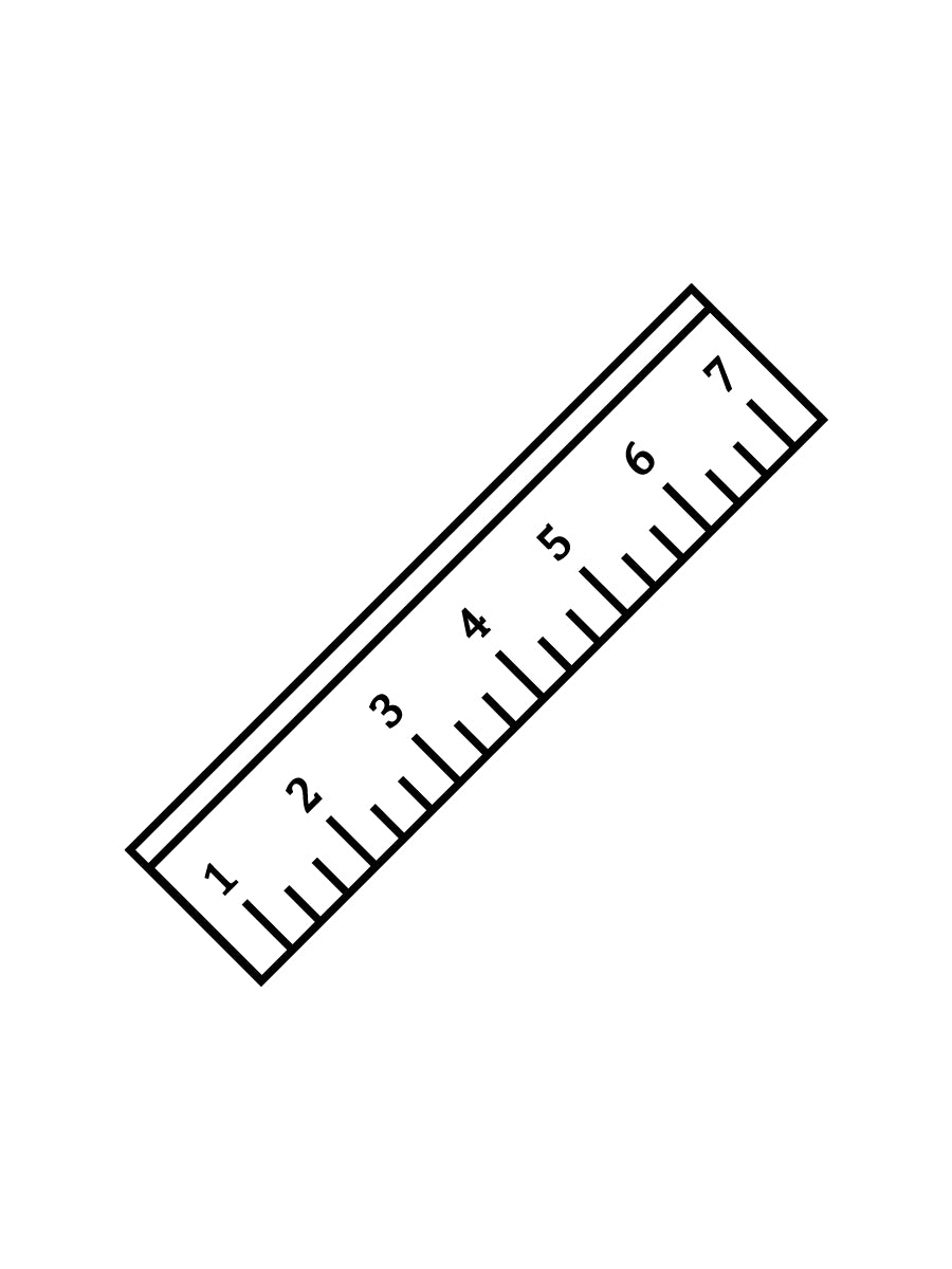 Graphic of a ruler.