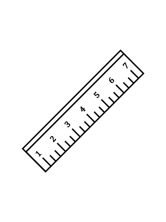 Graphic of a ruler.