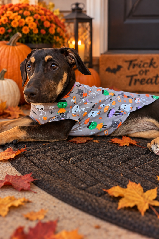 Halloween Monsters Dog Pajamas | Classic Tee Style