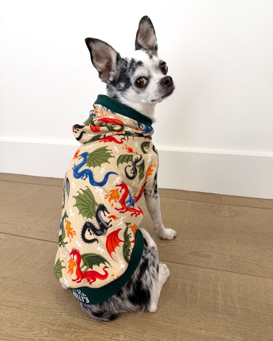 Fire Dragon Dog Tank with Hood