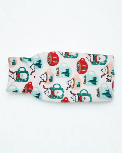 Jax & Molly’s holiday fleece dog sweater flat lay – Classic Tee style