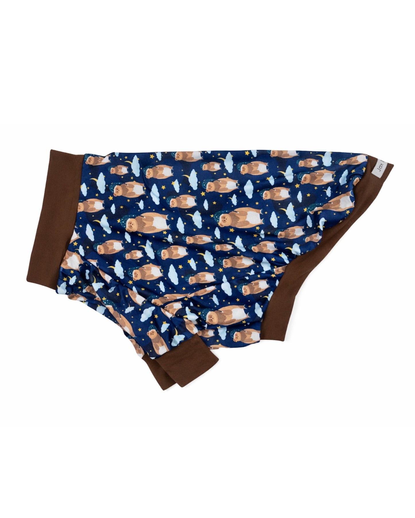 Slumber-time Bear Print Dog Pajamas - Lightweight Poly-Spandex, Made to Order