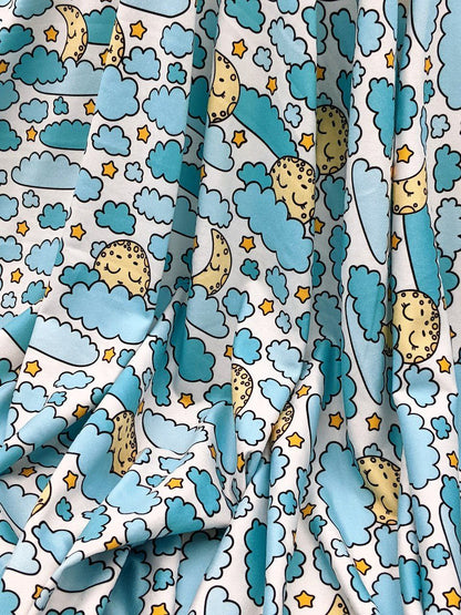 Jax & Molly's Lightweight Sleepy Moon Dog Pajamas