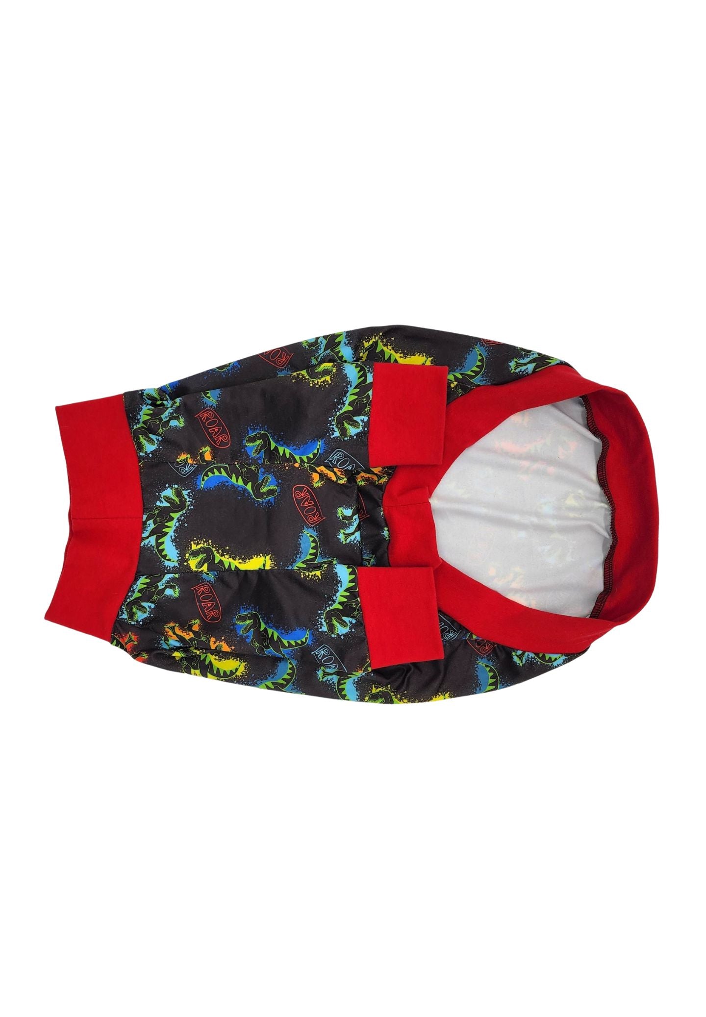 Jax & Molly's Neon dinosaur dog pajamas
