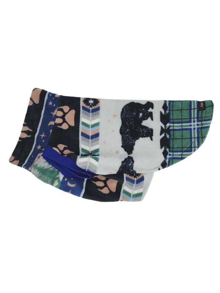 Jax & Molly's bear claw print fleece dog sweater