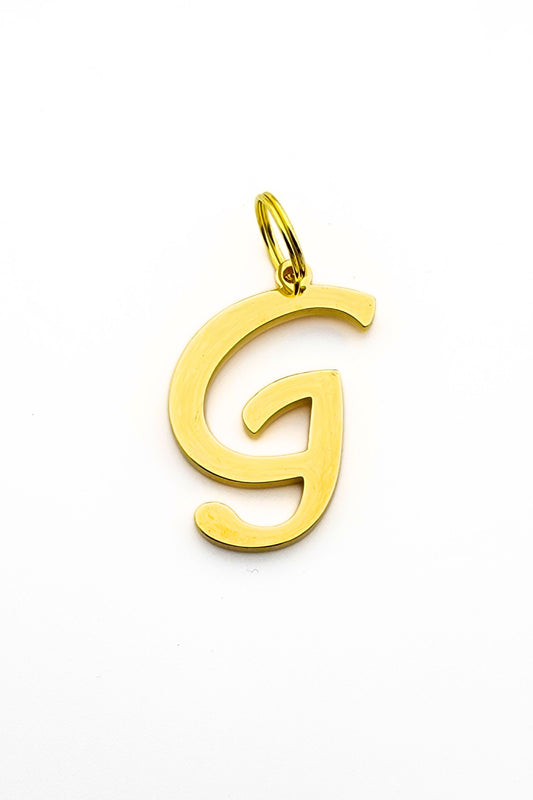 Gold initial letter pendant jewelry tag for dogs, pet ID tag for small and big dogs, bling for dogs, charms for dogs