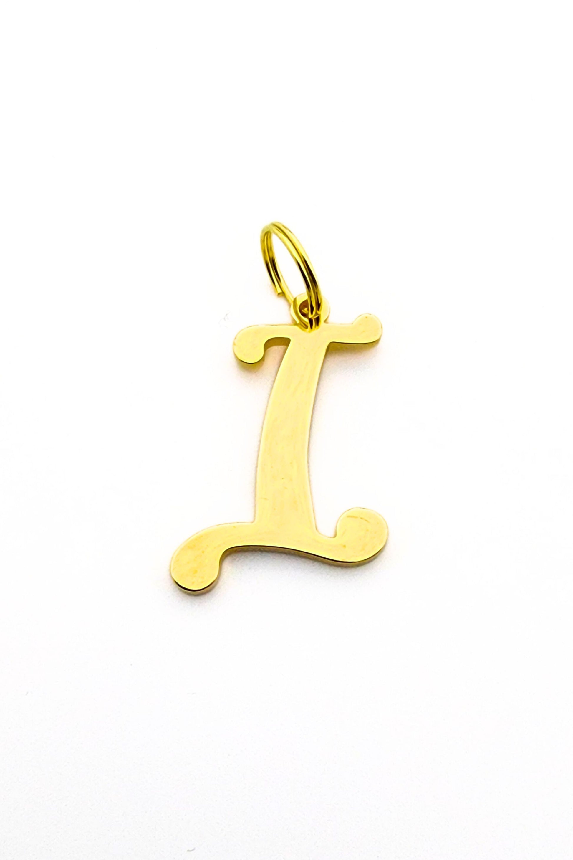 Gold initial letter pendant jewelry tag for dogs, pet ID tag for small and big dogs, bling for dogs, charms for dogs