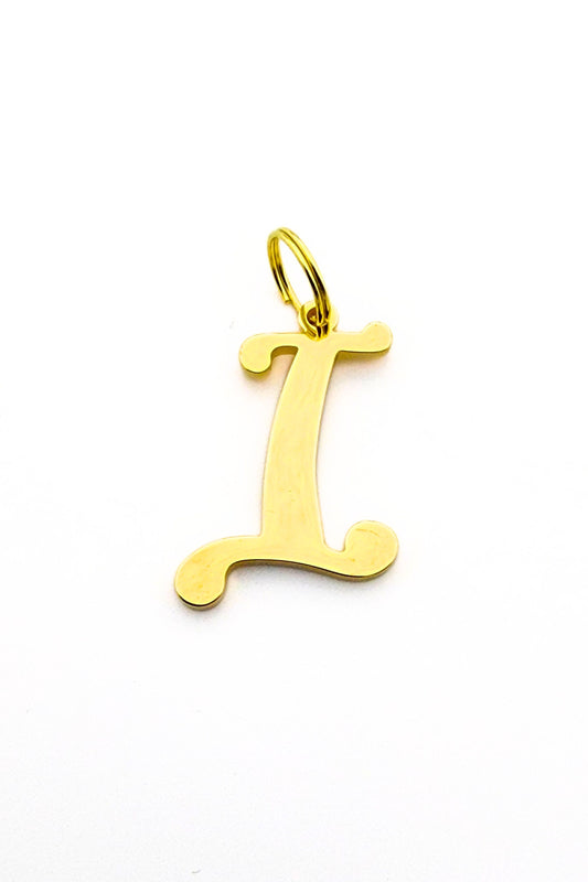 Gold initial letter pendant jewelry tag for dogs, pet ID tag for small and big dogs, bling for dogs, charms for dogs