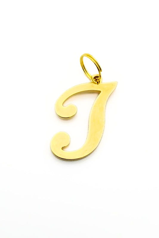 Gold initial letter pendant jewelry tag for dogs, pet ID tag for small and big dogs, bling for dogs, charms for dogs