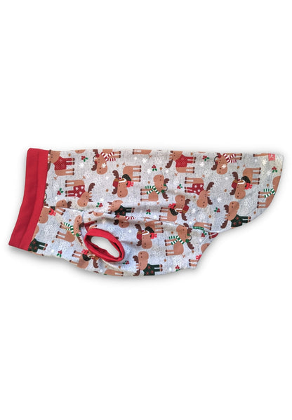 Christmas Moose Dog Pajamas - Made to Order