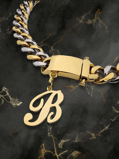 Gold initial letter pendant jewelry tag for dogs, pet ID tag for small and big dogs, bling for dogs, charms for dogs