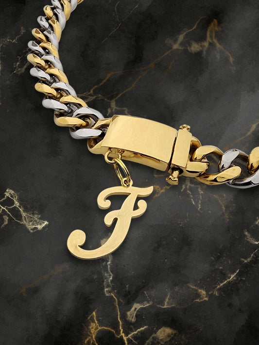 Gold initial letter pendant jewelry tag for dogs, pet ID tag for small and big dogs, bling for dogs, charms for dogs