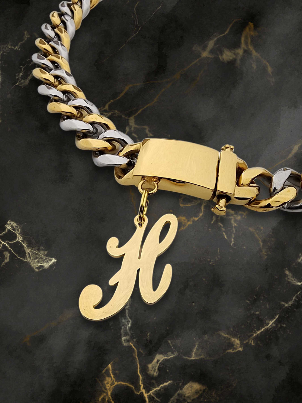 Dog Collar With Name Initial Letter Dog Necklace Cuban Chain