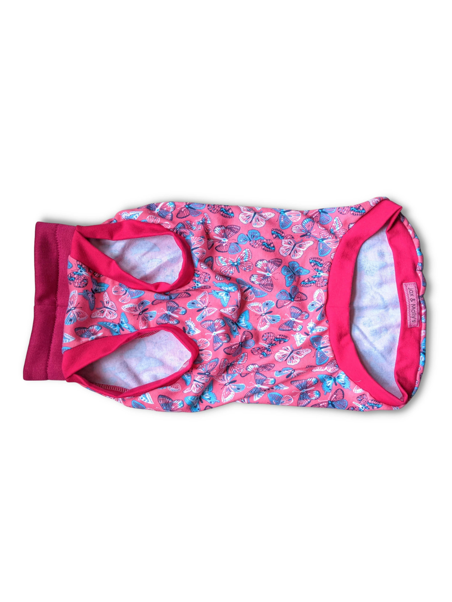 Jax & Molly's Pink Butterfly Dog Tank