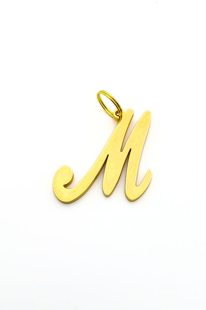Gold initial letter pendant jewelry tag for dogs, pet ID tag for small and big dogs, bling for dogs, charms for dogs