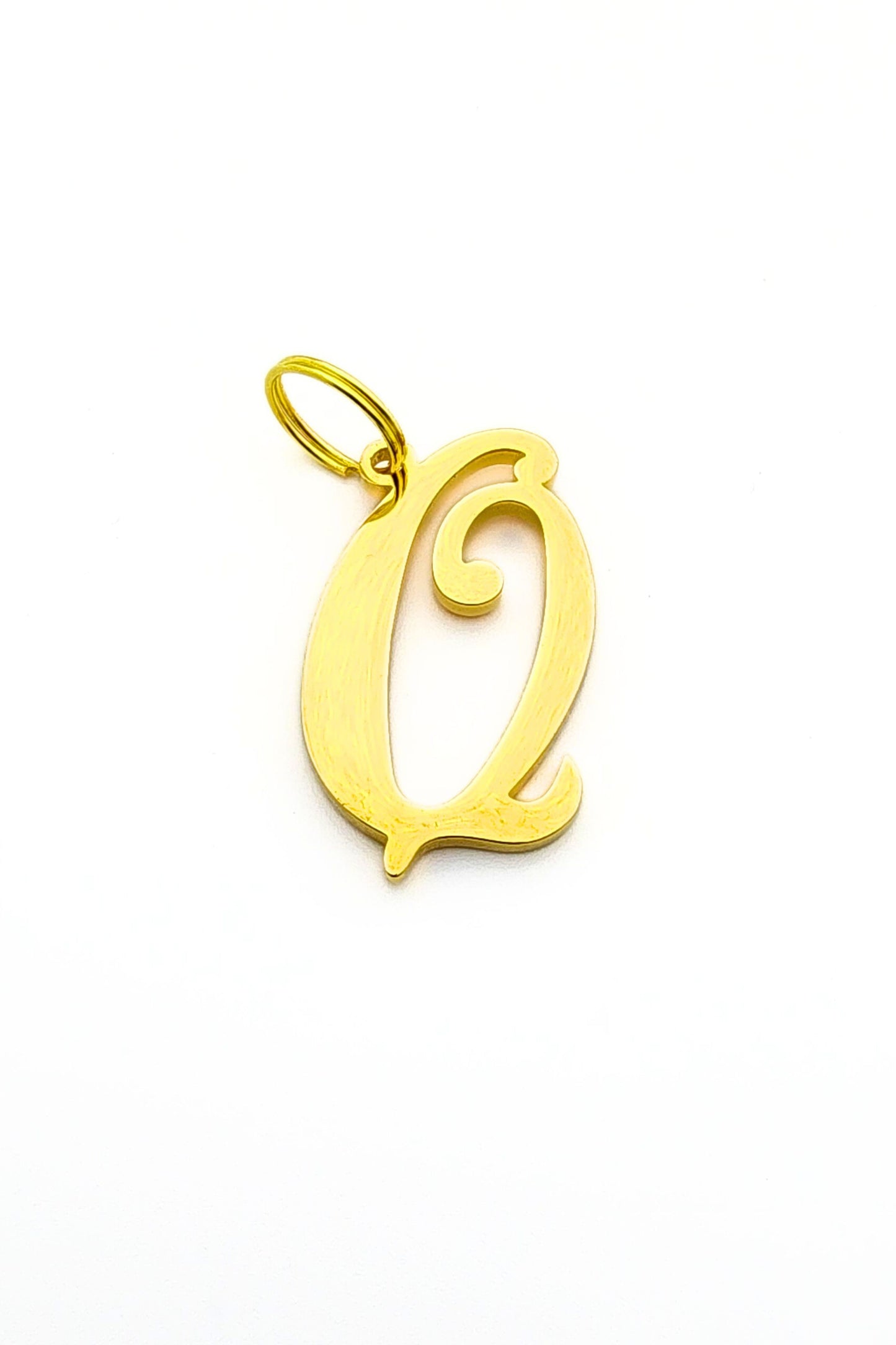 Gold initial letter pendant jewelry tag for dogs, pet ID tag for small and big dogs, bling for dogs, charms for dogs
