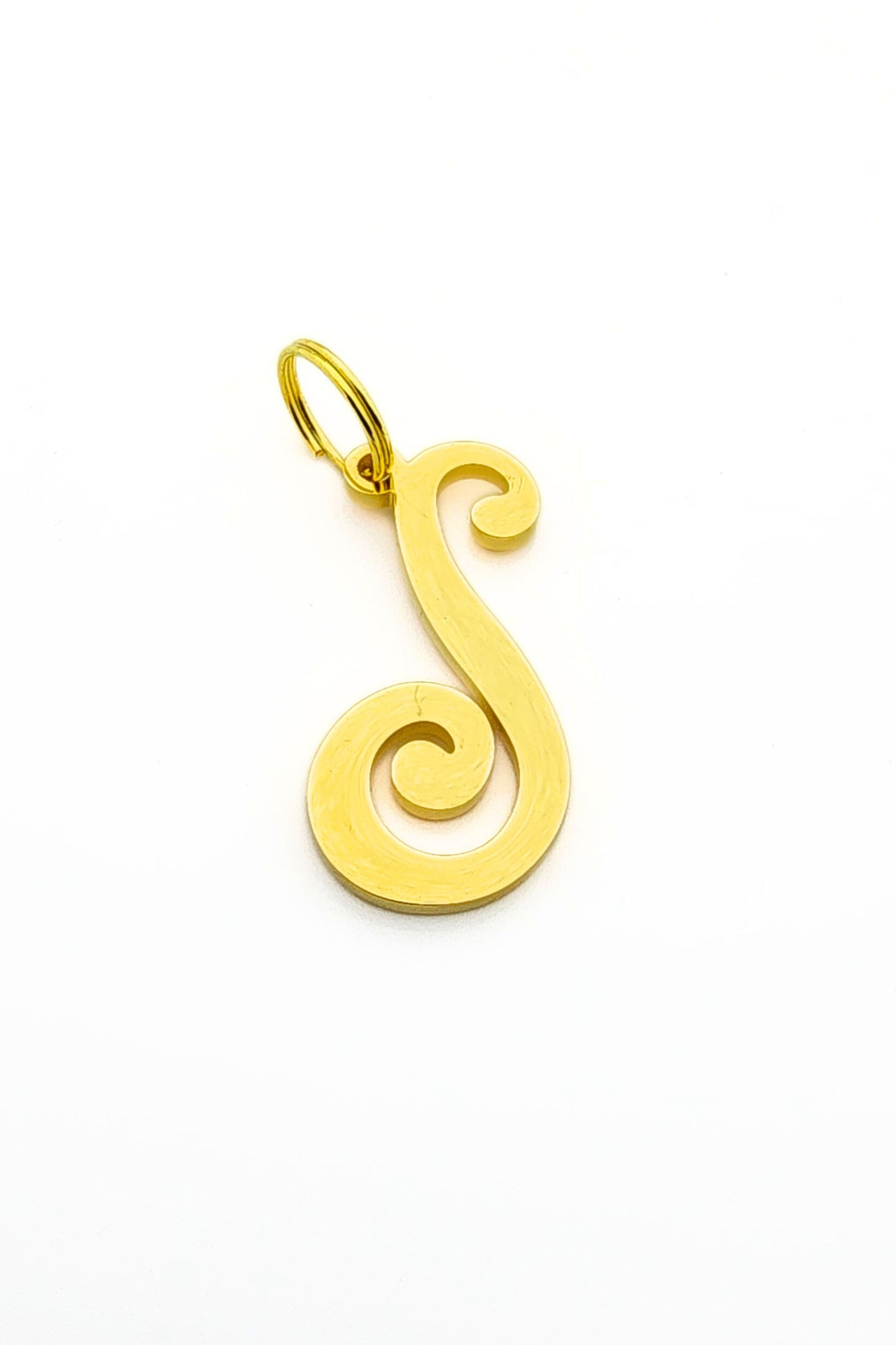 Gold initial letter pendant jewelry tag for dogs, pet ID tag for small and big dogs, bling for dogs, charms for dogs