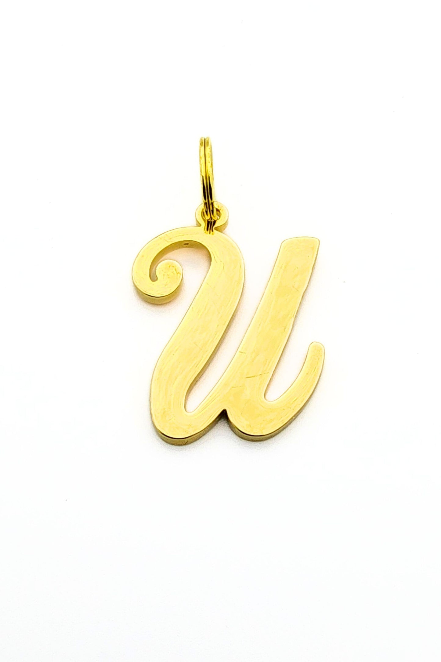 Gold initial letter pendant jewelry tag for dogs, pet ID tag for small and big dogs, bling for dogs, charms for dogs