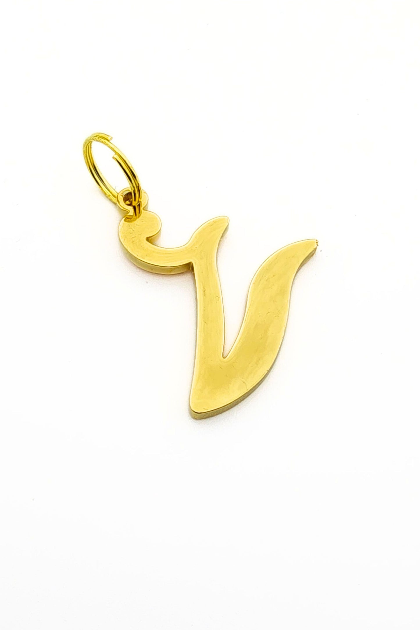 Gold initial letter pendant jewelry tag for dogs, pet ID tag for small and big dogs, bling for dogs, charms for dogs
