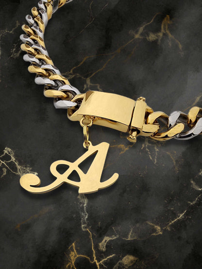 Gold initial letter pendant jewelry tag for dogs, pet ID tag for small and big dogs, bling for dogs, charms for dogs