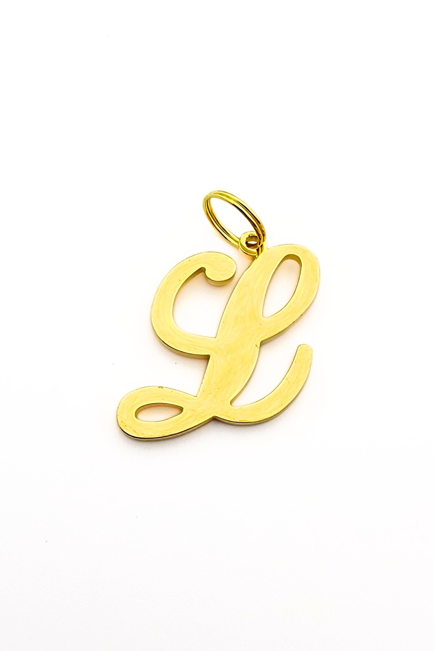 Gold initial letter pendant jewelry tag for dogs, pet ID tag for small and big dogs, bling for dogs, charms for dogs