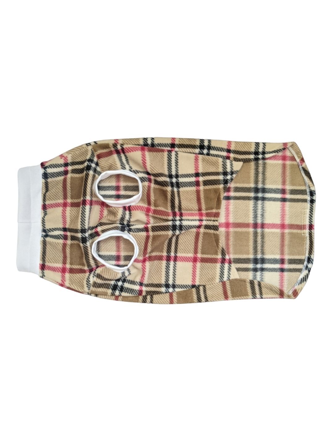 Jax & Molly's Camel Plaid Dog Sweater Pullover