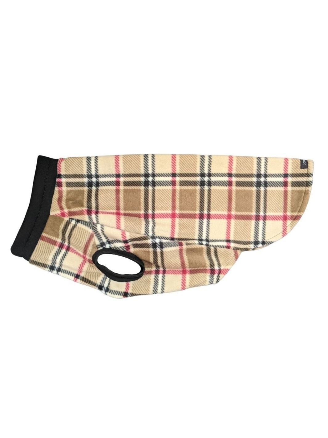 Jax & Molly's Camel Plaid Dog Sweater Pullover