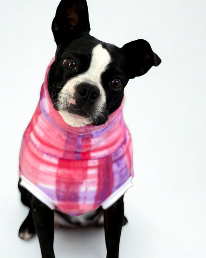 Pink dog sweater
