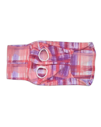 Pink Plaid dog sweater
