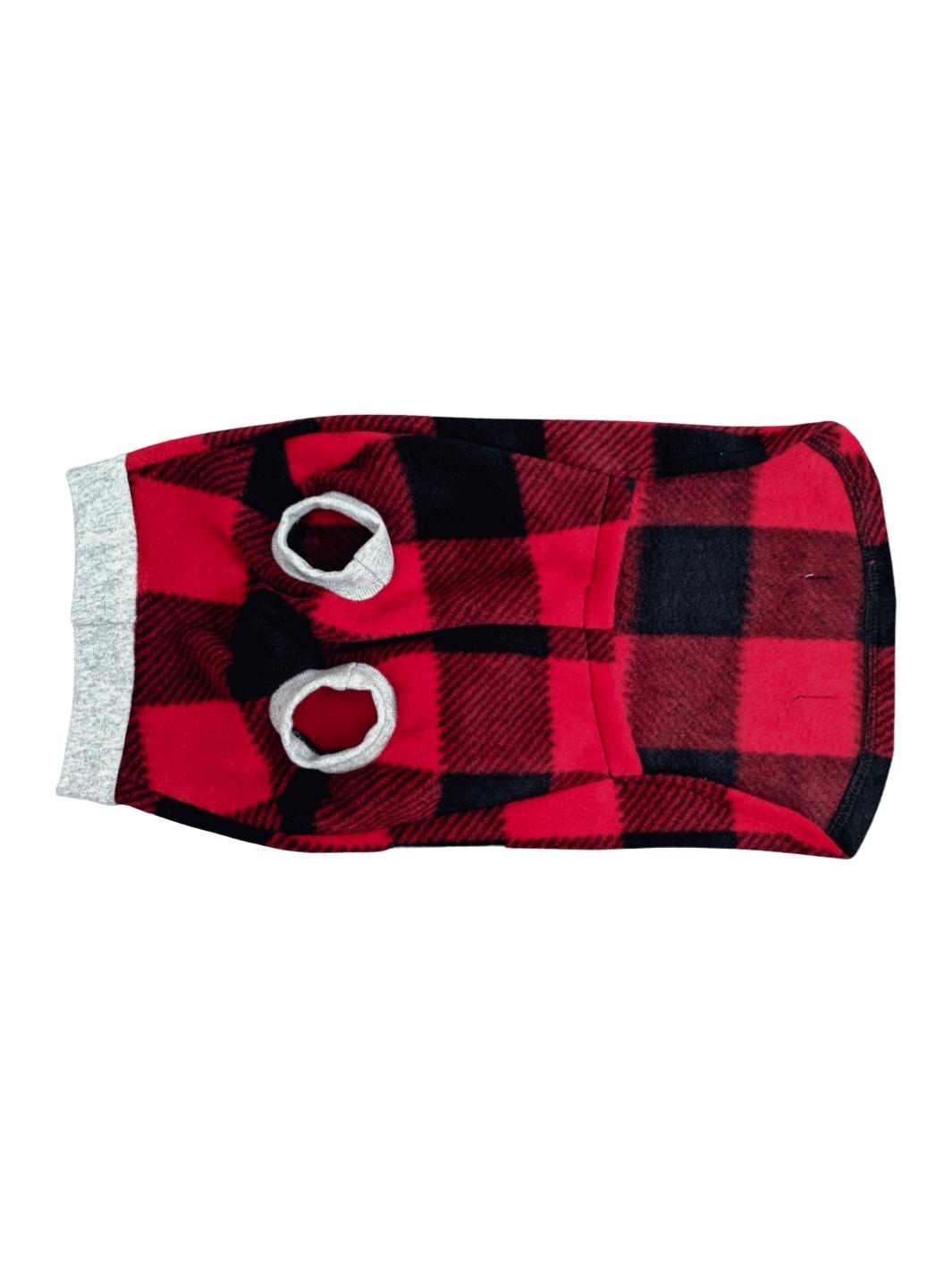 Red Buffalo Plaid Dog Sweater - Made to Order