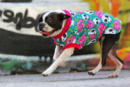 Jax & Molly's Skull and Roses Dog Pajamas