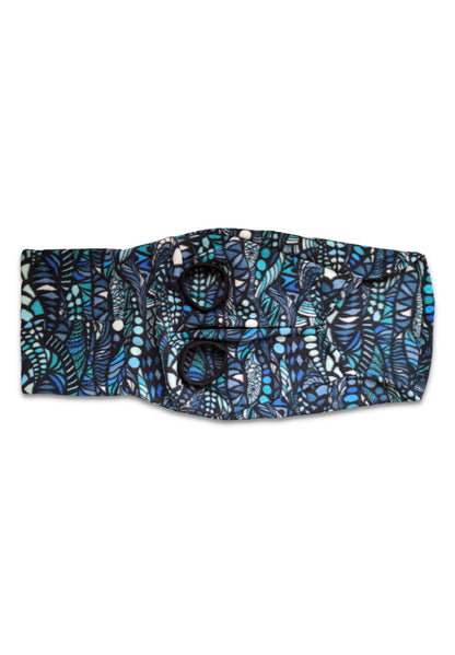 Jax & Molly's Blue Zentangle Dog Sweater Fleece