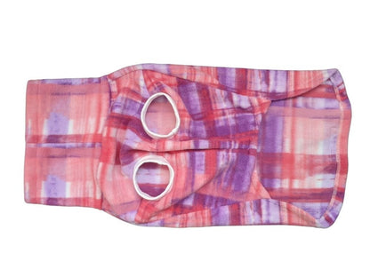 Pink Plaid dog sweater