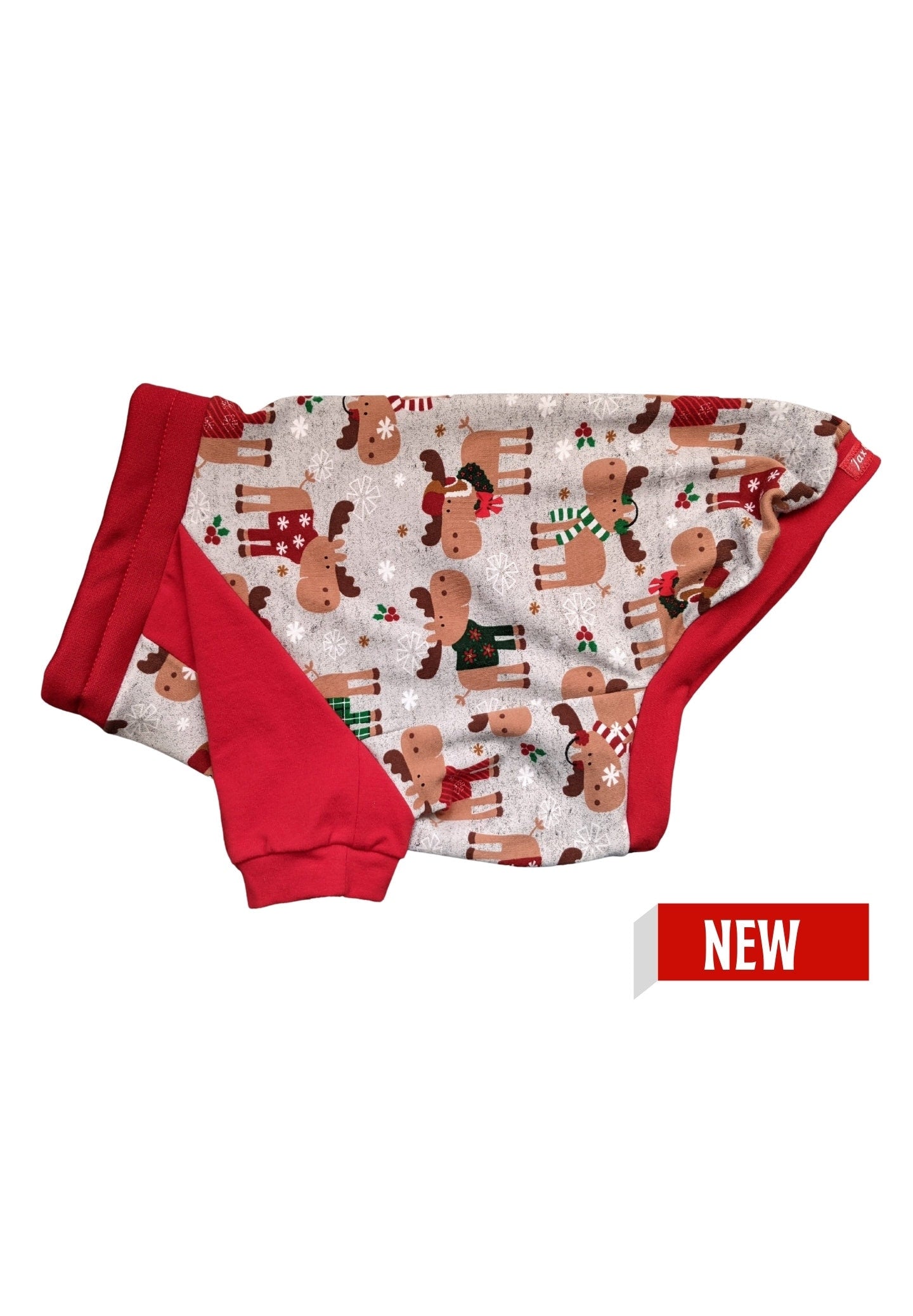 Christmas Moose Dog Pajamas - Made to Order