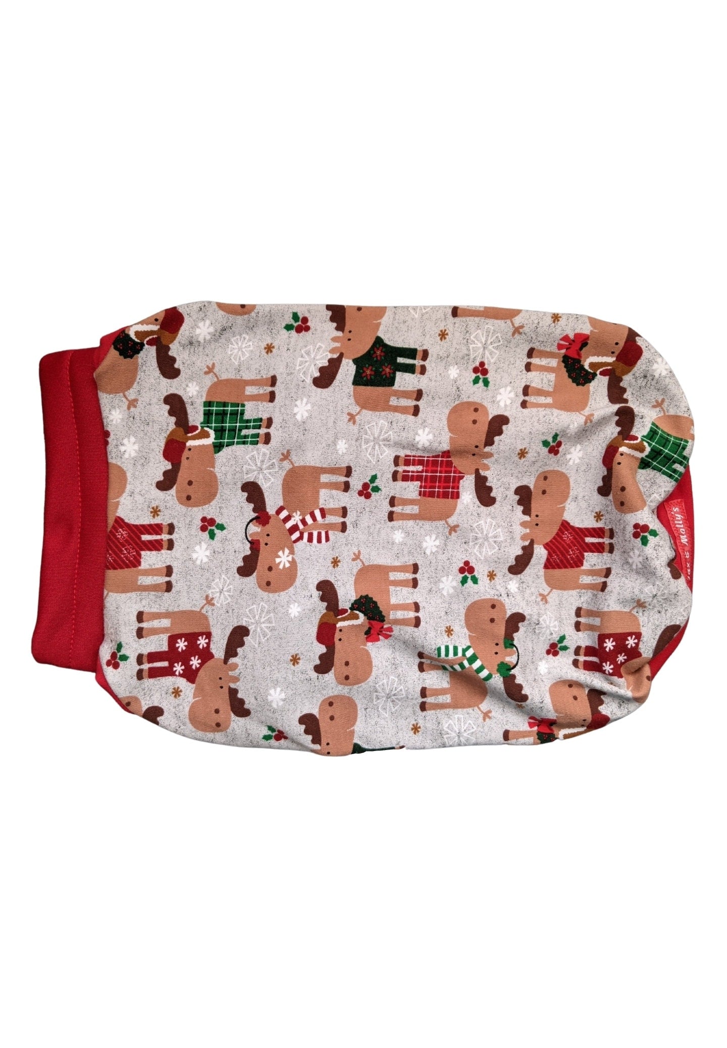 Christmas Moose Dog Pajamas - Made to Order
